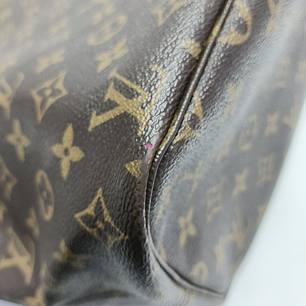 NEVERFULL MM Monogram Coated Canvas Brown