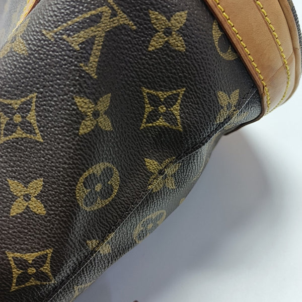 BUCKET GM Monogram Coated Canvas Brown