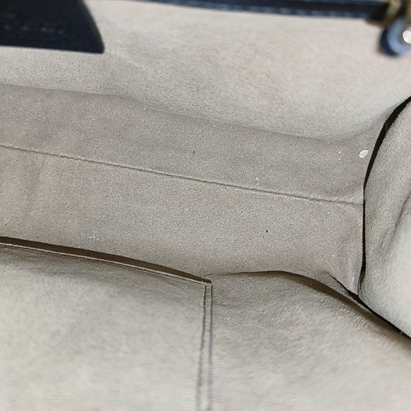 Padlock Small Monogram Coated Canvas Beige