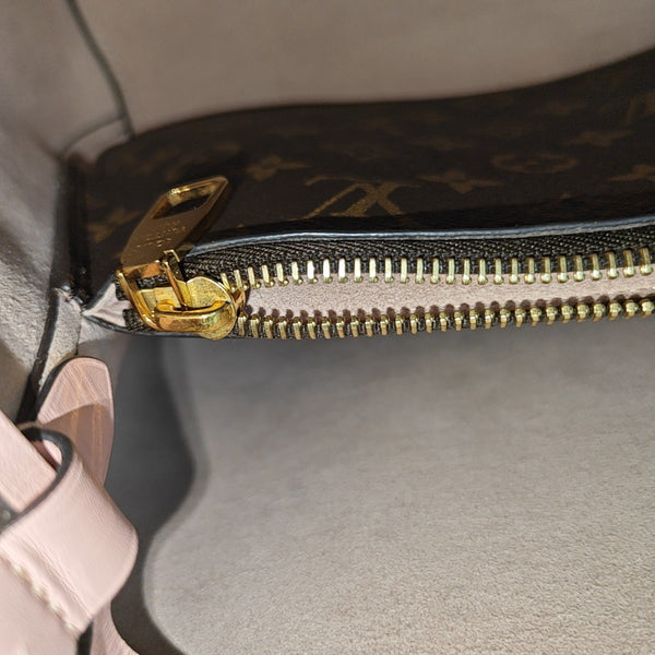 NÉONOÉ MM Monogram Coated Canvas Brown