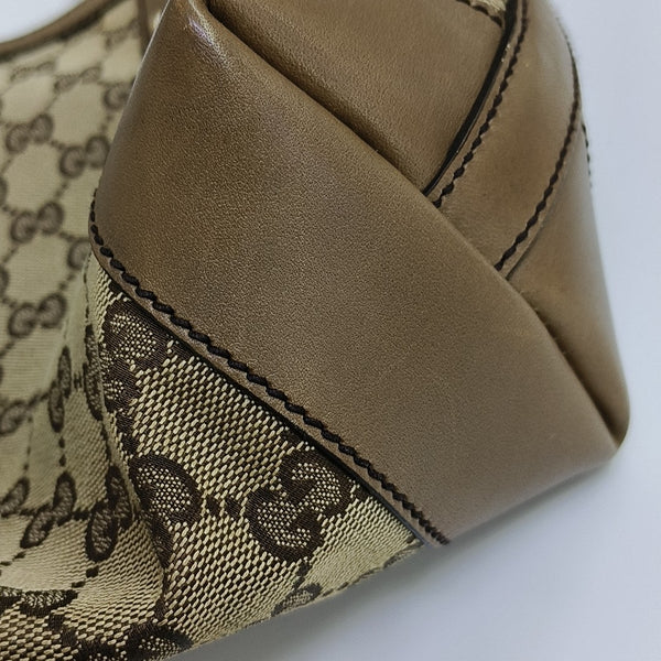 Monogram Canvas Shoulder Bag Brown