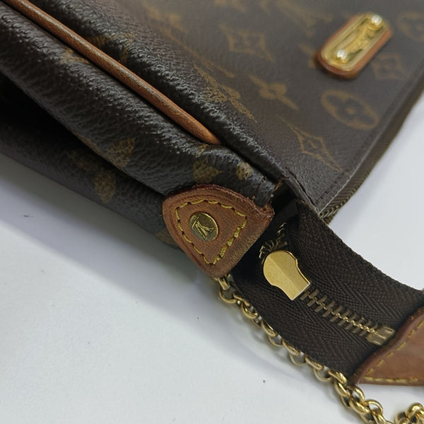 EVA Monogram Coated Canvas Brown