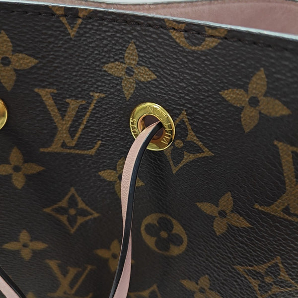 NÉONOÉ MM Monogram Coated Canvas Brown