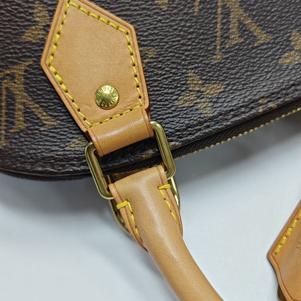 ALMA BB Monogram Coated Canvas Brown