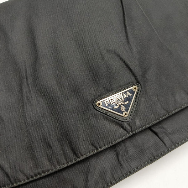 Nylon Shoulder Bag Black