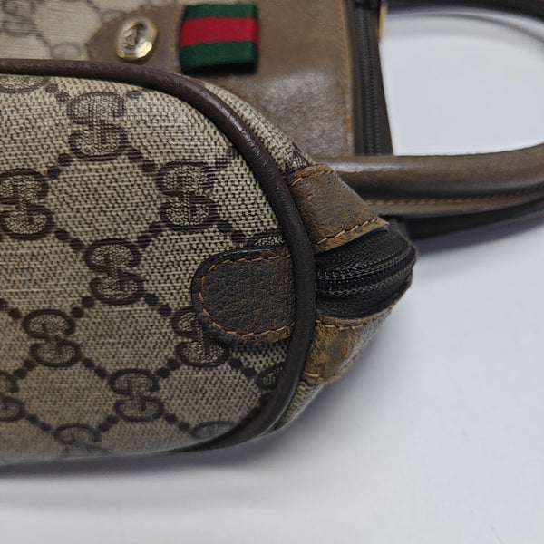 Monogram Coated Canvas Top Handle Bag Beige
