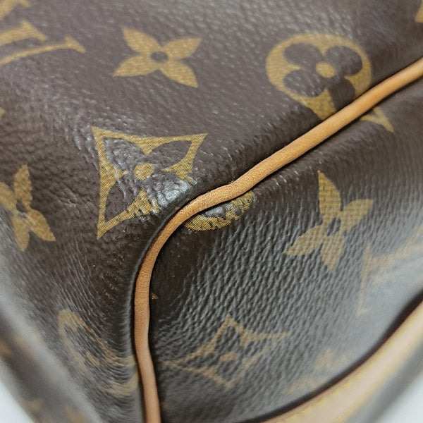 SPEEDY 25 Monogram Coated Canvas Brown