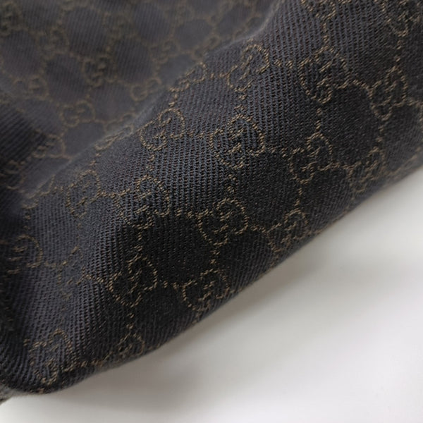 Monogram Canvas Shoulder Bag Brown