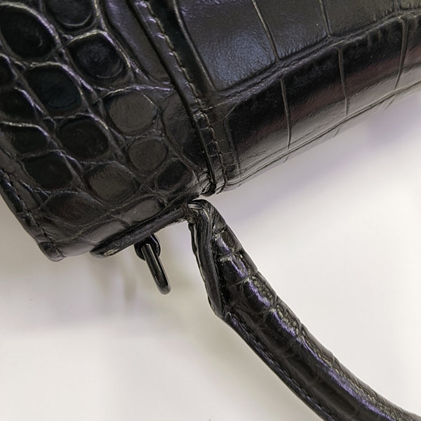 Hourglass S Calfskin Black