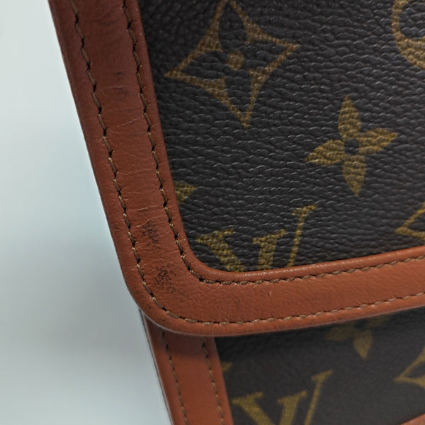 DAME GM Monogram Coated Canvas Brown