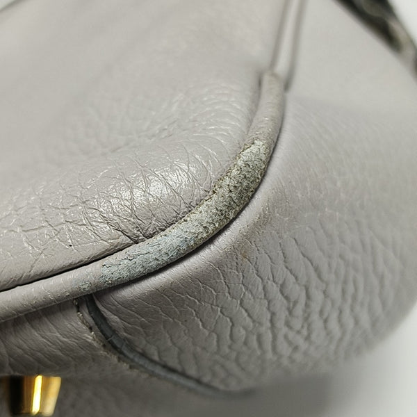 Calfskin Shoulder Bag Gray