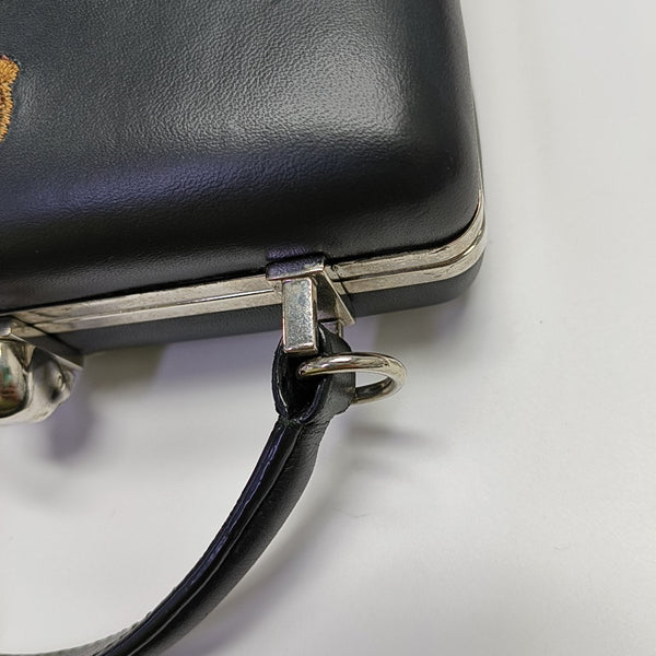 Calfskin Shoulder Bag Black