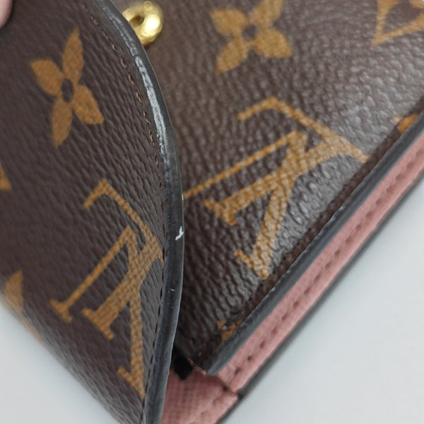 ROSALIE Monogram Coated Canvas Brown Card Holder
