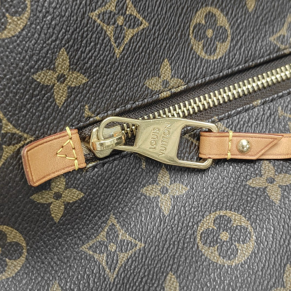 Monogram Coated Canvas Tote Bag Brown