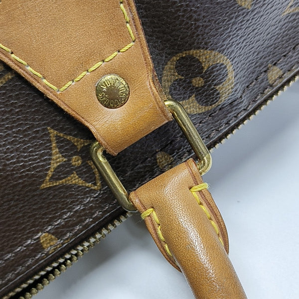 SPEEDY 30 Monogram Coated Canvas Brown