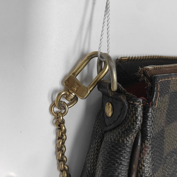 EVA Damier Ebene Coated Canvas Brown