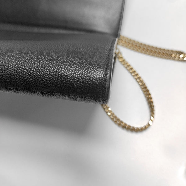 Calfskin Shoulder Bag Black