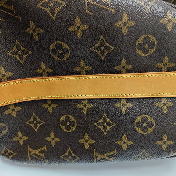 KEEPALL 50 Monogram Coated Canvas Brown