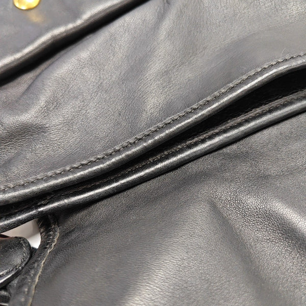 Miu Coffer Quilted Lambskin Black