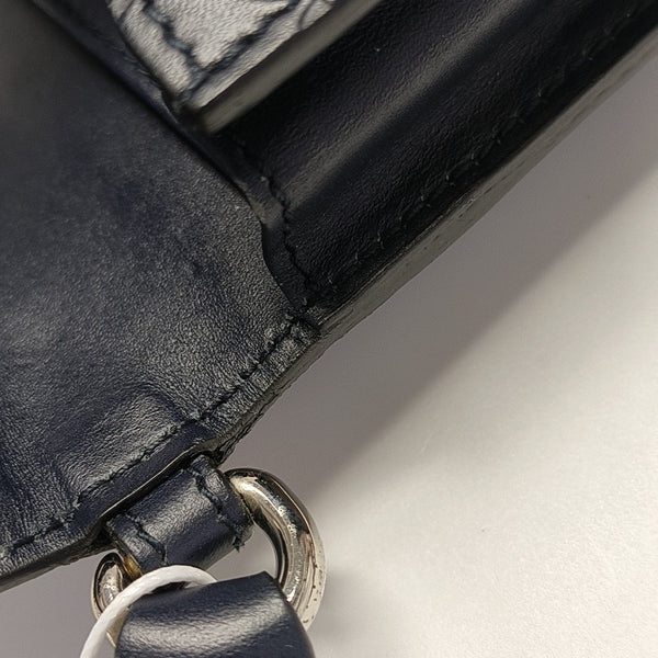 Monogram Calfskin Clutch Blue