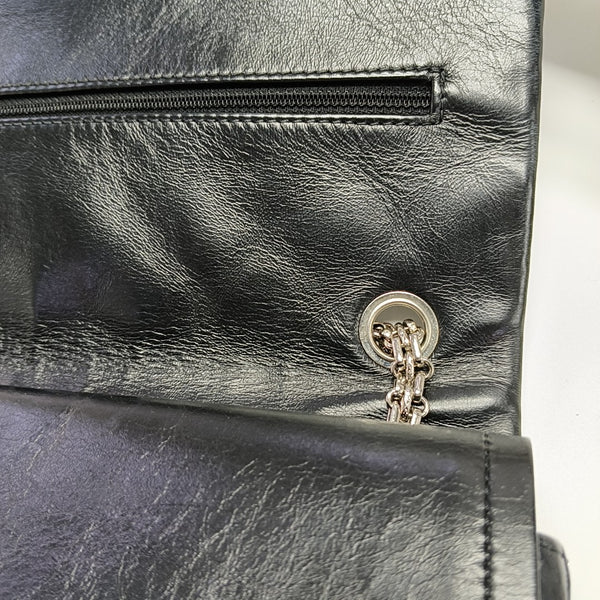 2.55 Maxi Quilted Calfskin Black