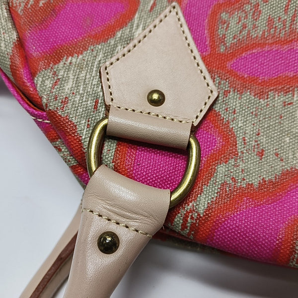 Canvas Top Handle Bag Multicolor