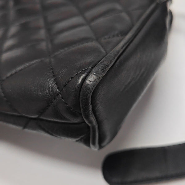 Quilted Calfskin Belt Bag Black