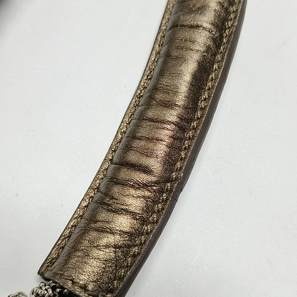 Calfskin Shoulder Bag Gold