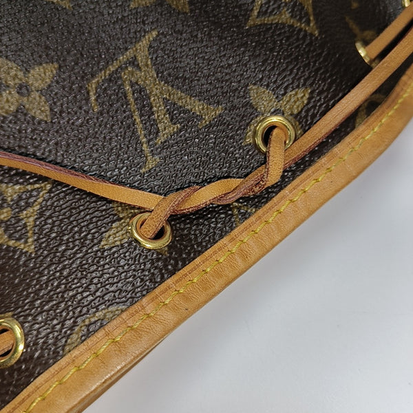 NÉONOÉ Nano Monogram Coated Canvas Brown