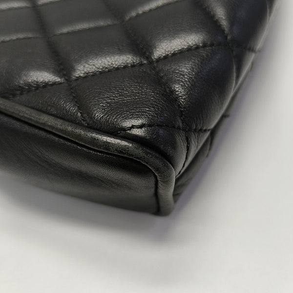 Quilted Calfskin Clutch Black