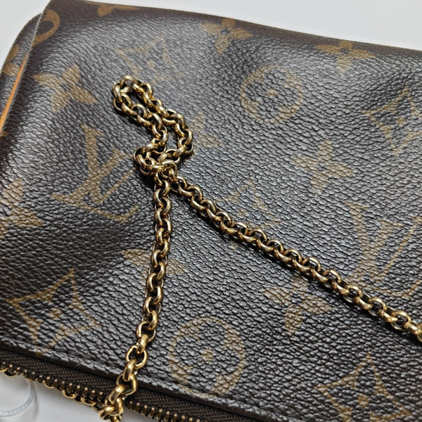 EVA Monogram Coated Canvas Brown