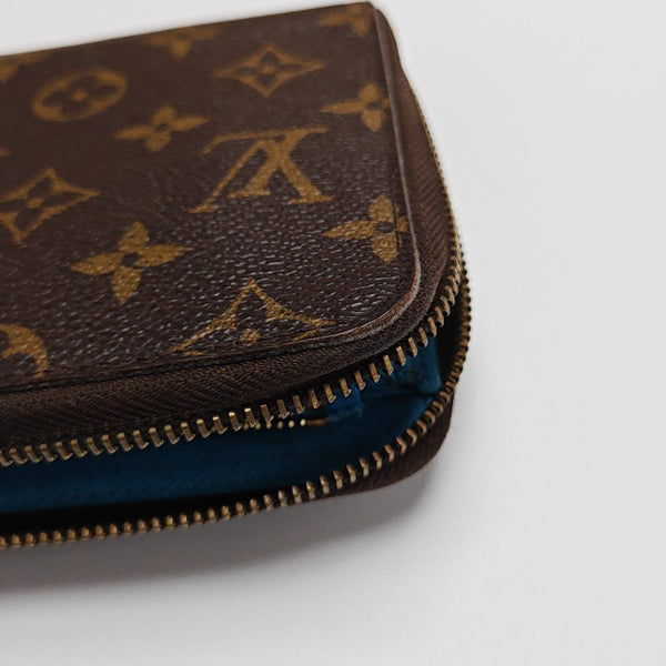 ZIPPY Monogram Coated Canvas Brown Wallet