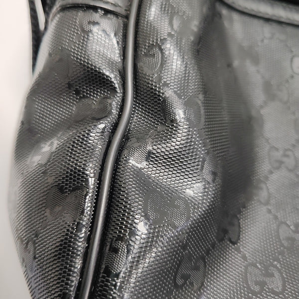 Monogram Coated Canvas Crossbody Bag Black