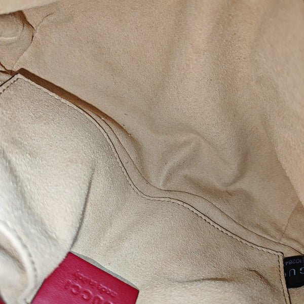 GG Marmont Small Quilted Calfskin Red