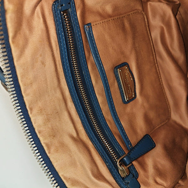 Quilted Lambskin Shoulder Bag Blue