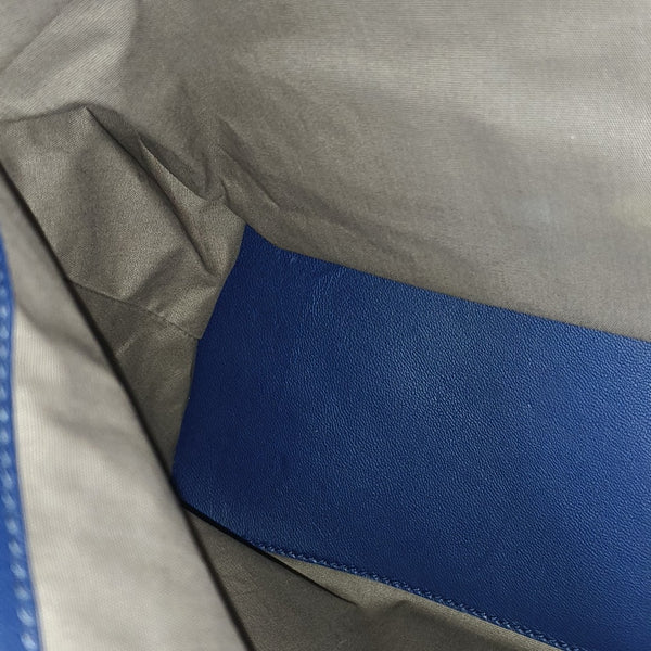 Calfskin Shoulder Bag Blue