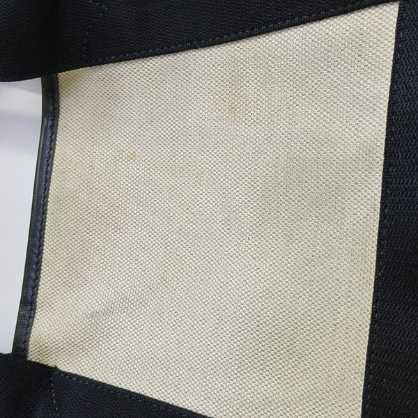 Navy Mini Canvas White