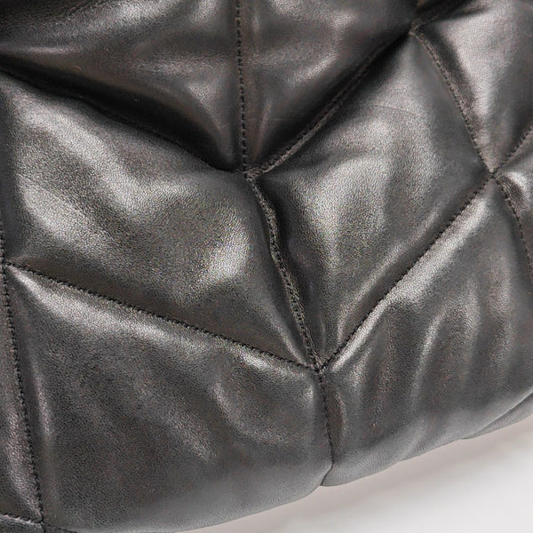 LOULOU Medium Quilted Lambskin Black