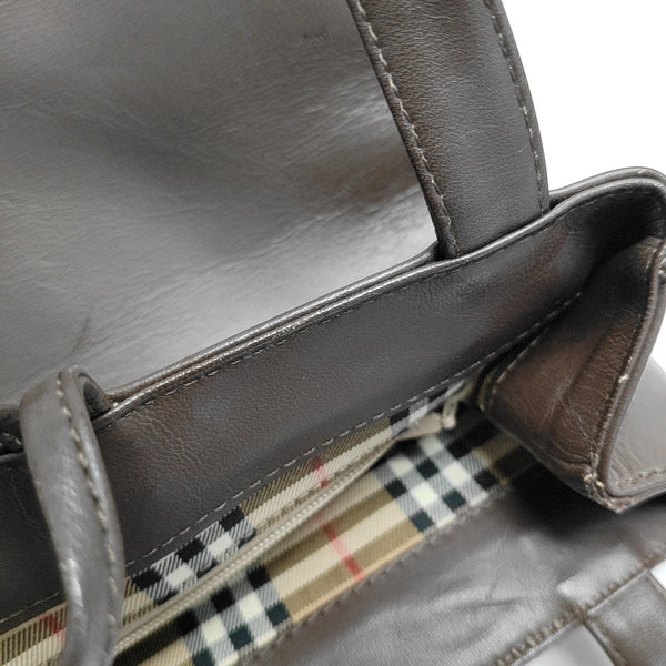 Suede Tote Bag Brown