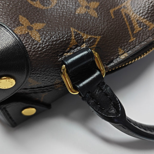 PETITE MALLE Monogram Coated Canvas Brown