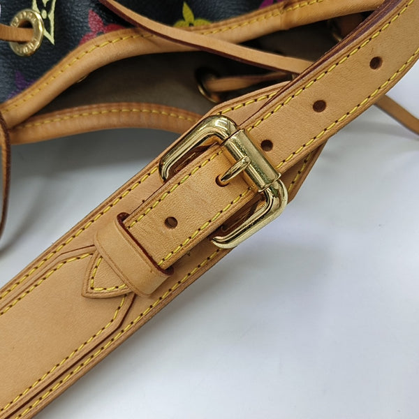 LV × TM NÉONOÉ MM Monogram Coated Canvas Black