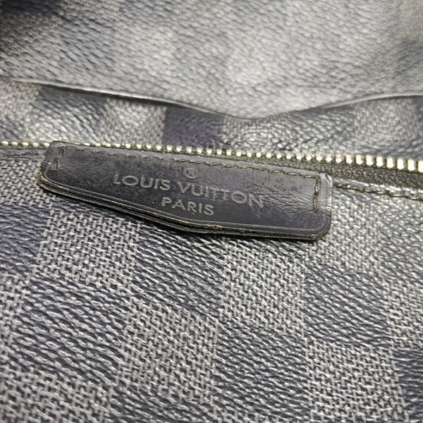 JOSH Damier Graphite Coated Canvas Gray