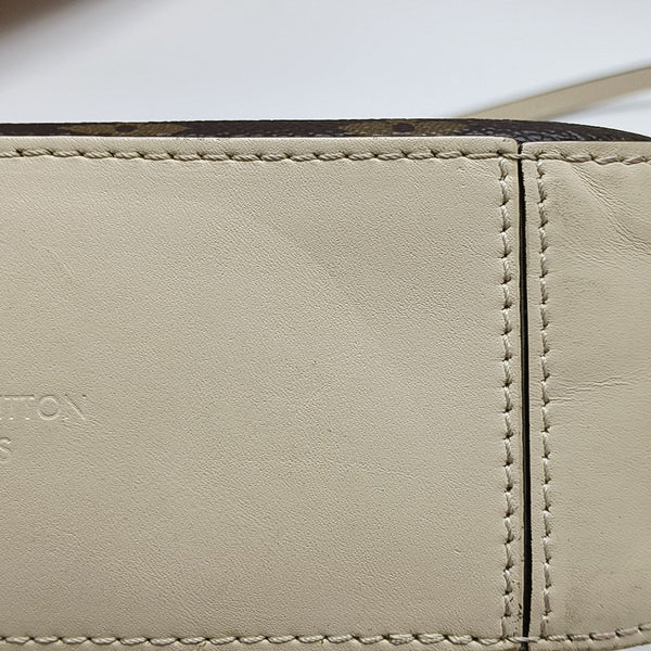 SAINTONGE Monogram Coated Canvas Brown