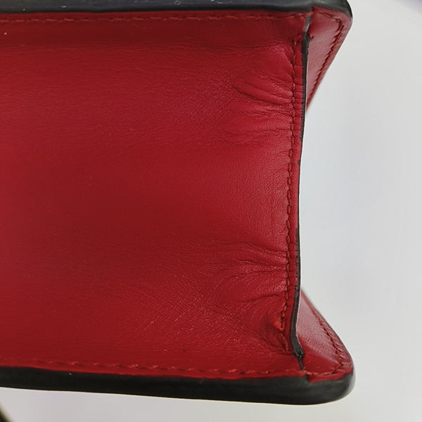 Sylvie Mini Calfskin Red