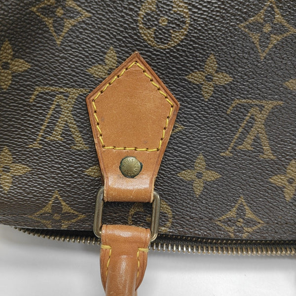 SPEEDY 25 Monogram Coated Canvas Brown