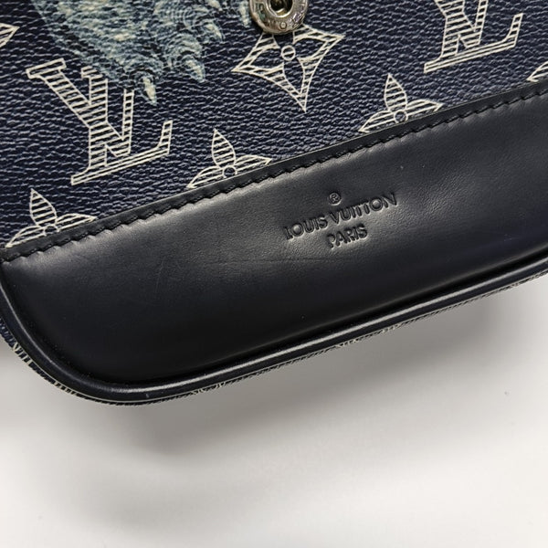 CHAPMAN SAVANE BB Monogram Coated Canvas Blue