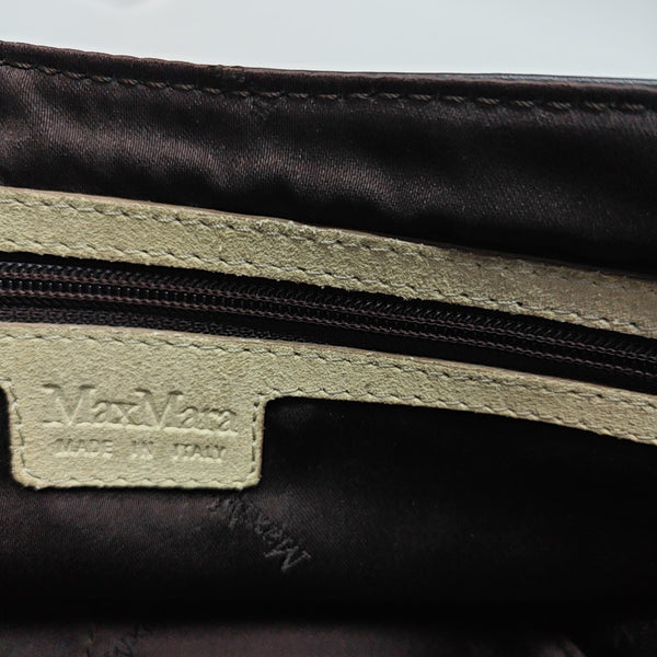 Leather Shoulder Bag Beige
