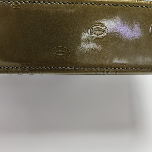 Patent Leather Shoulder Bag Green