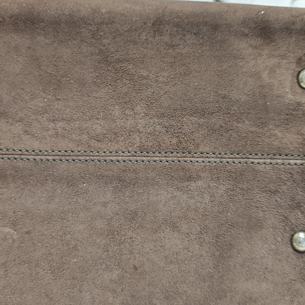 Calfskin Shoulder Bag Brown