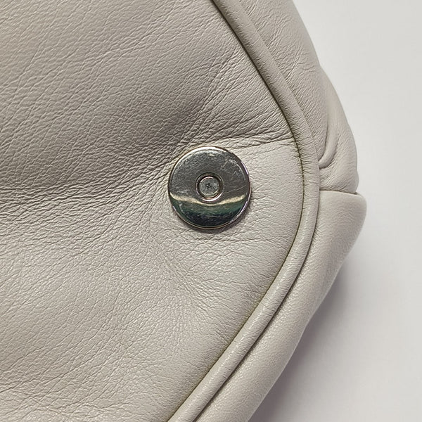 Lambskin Shoulder Bag White